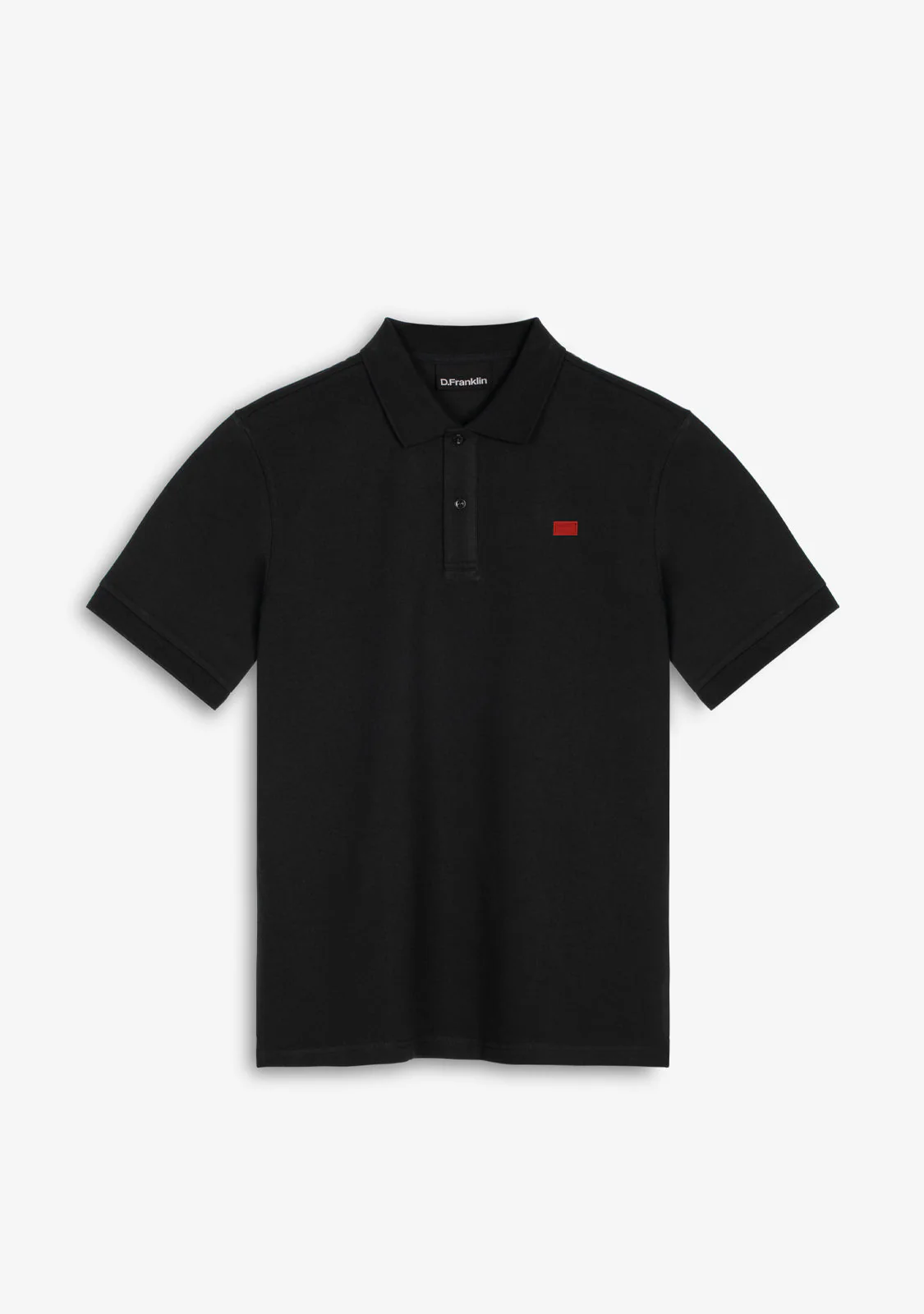 Basic Polo Shirt Black / Red