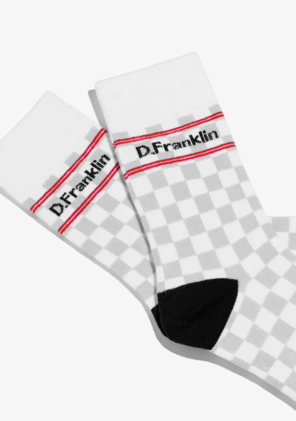 Check Socks White - Image 2