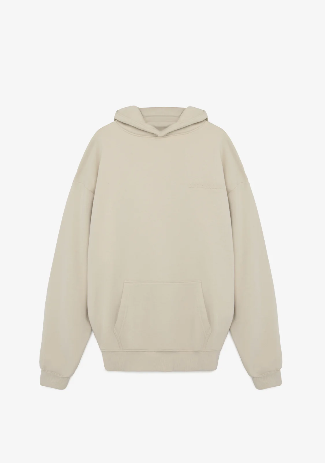 Clean-Cut Oversize Hoodie Off-White