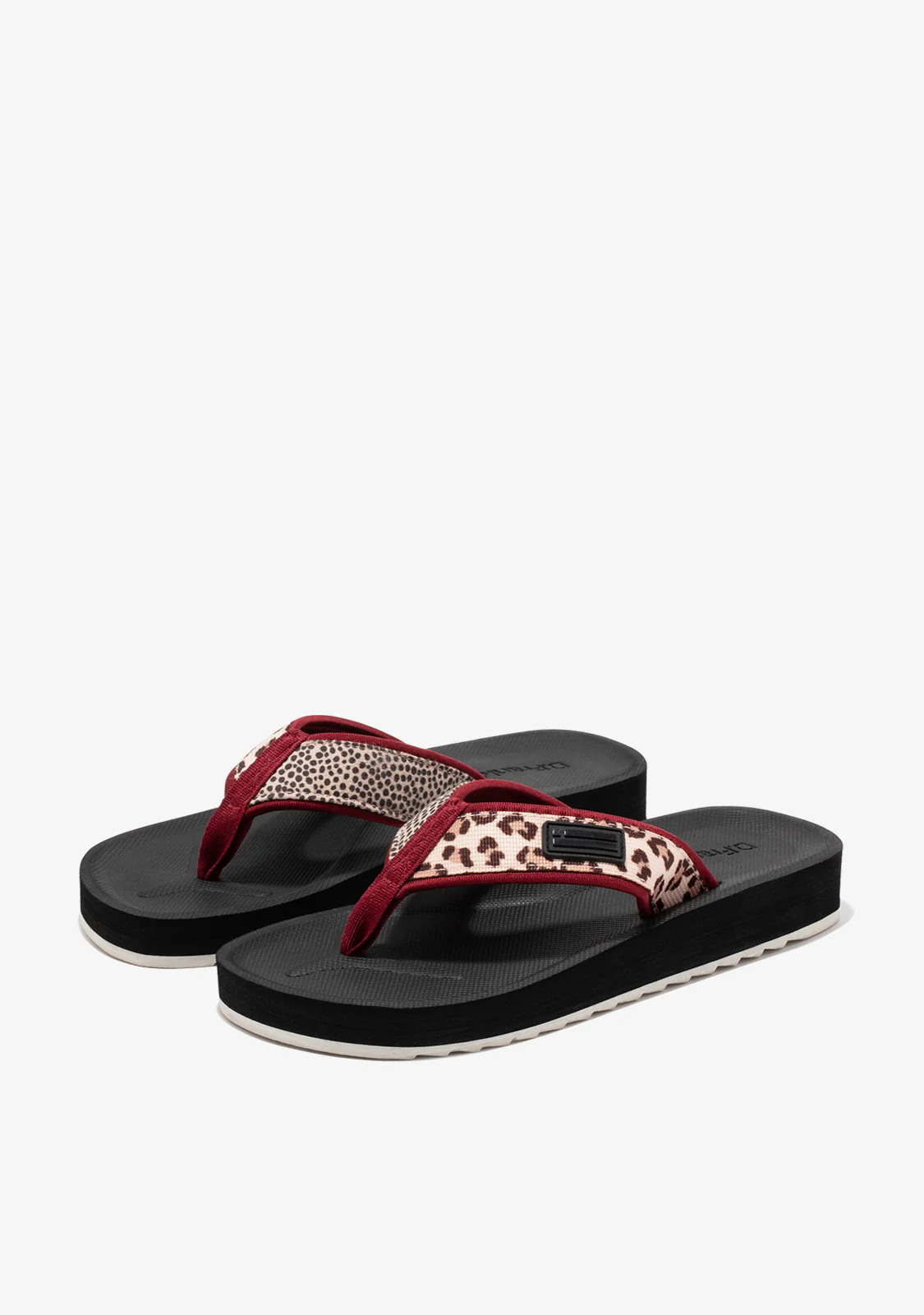 Forest Neo Slides Animal Print Burgundy - Image 2