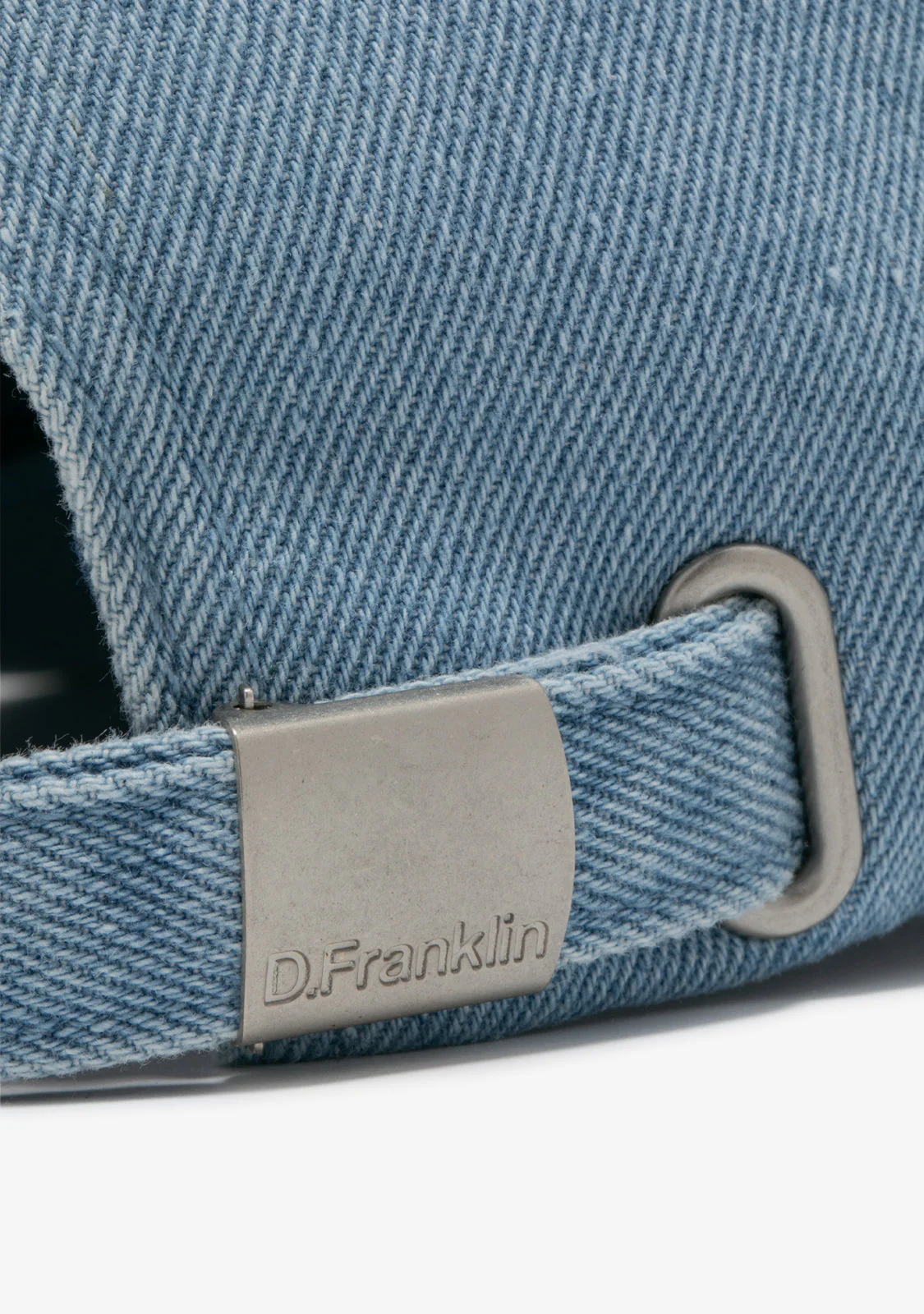 Initials Baseball Cap Denim - Image 4