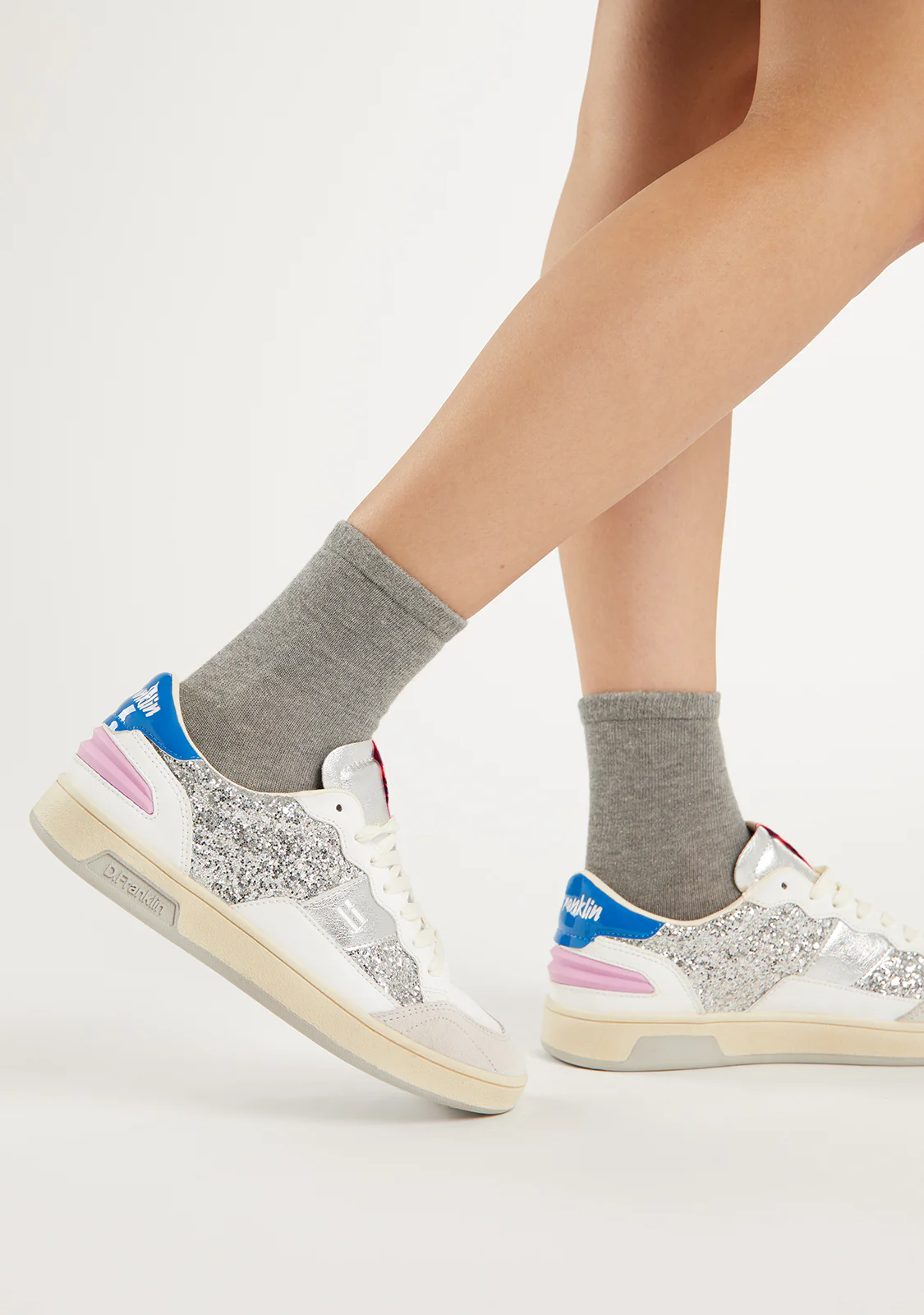 Match Skate Sneakers Silver - Image 5