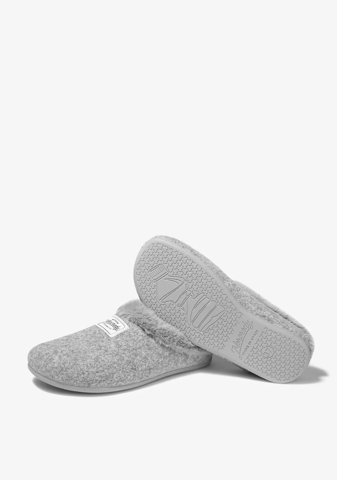 Mercredy Slipper Fur Grey - Image 3