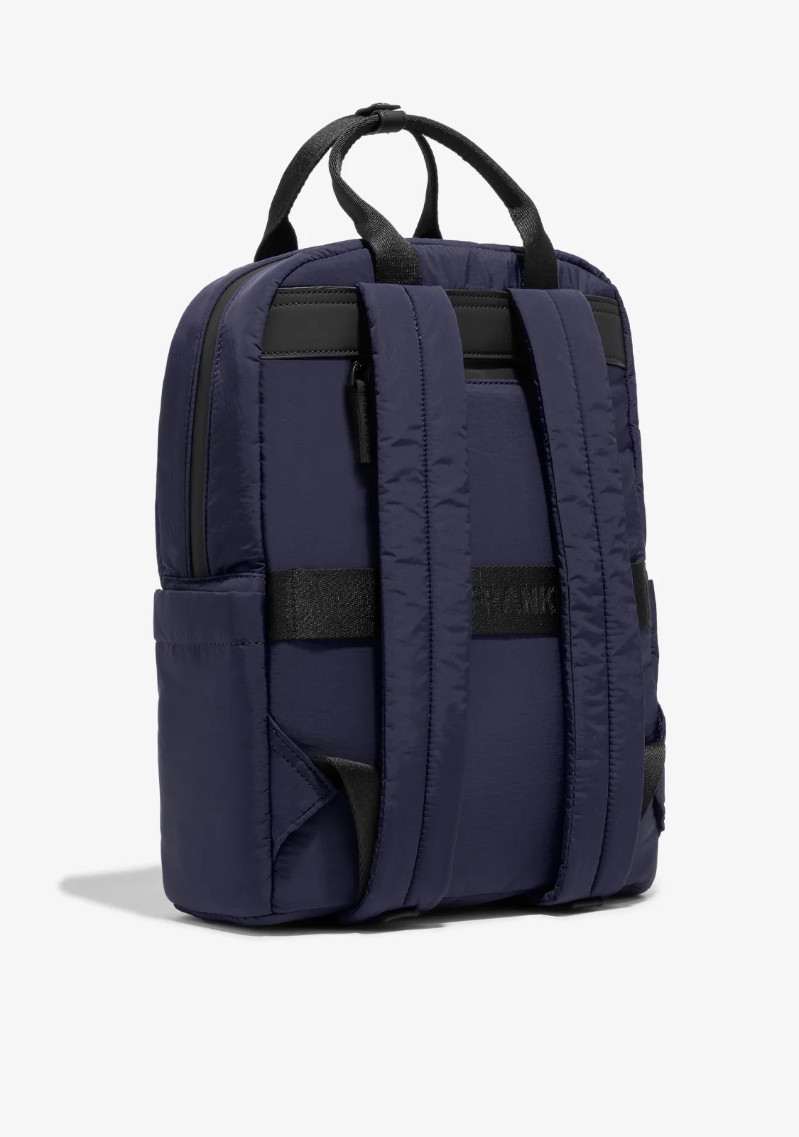 Multi-Pocket Nylon Backpack Navy + Custom Set Fuchsia - Image 2