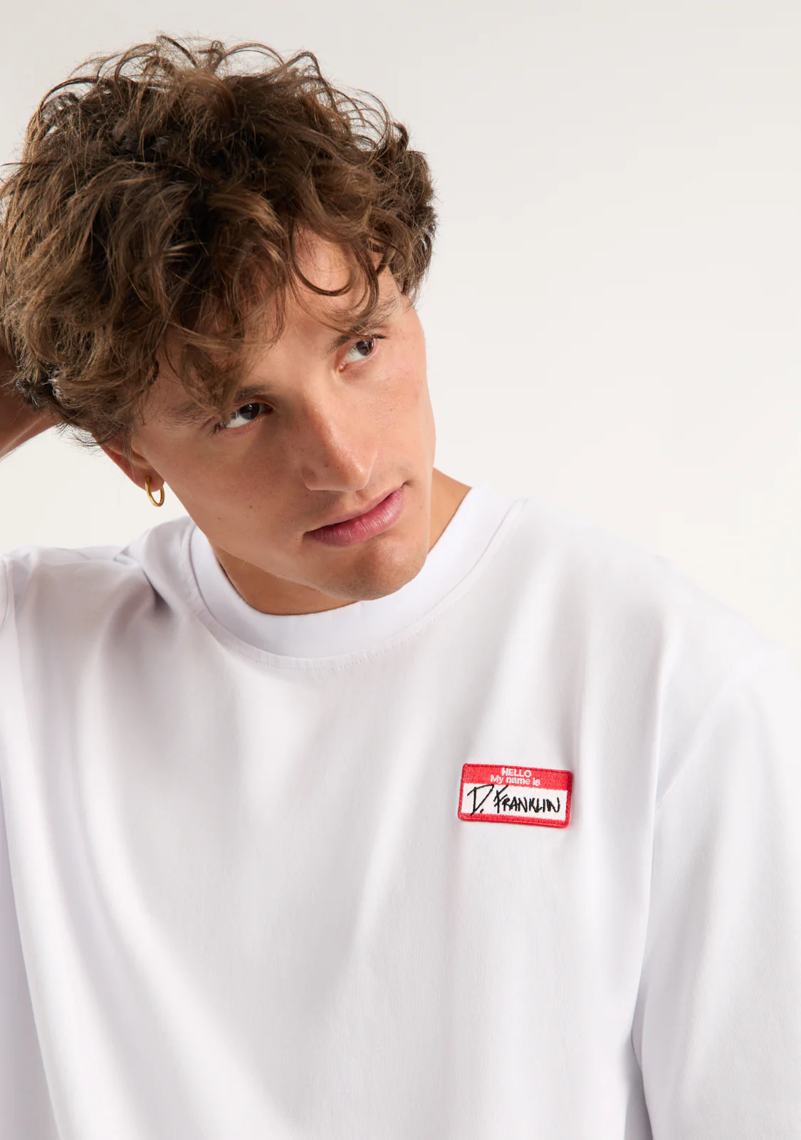 My Name Is Patch T-Shirt White - Image 7