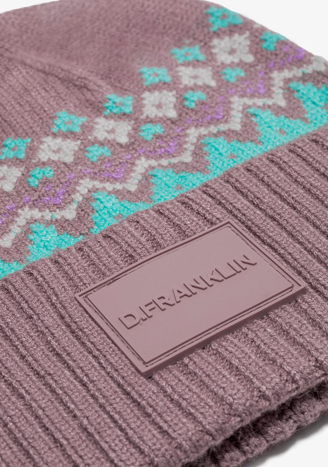 Nordic TRK Fair Isle Beanie Pink - Image 2