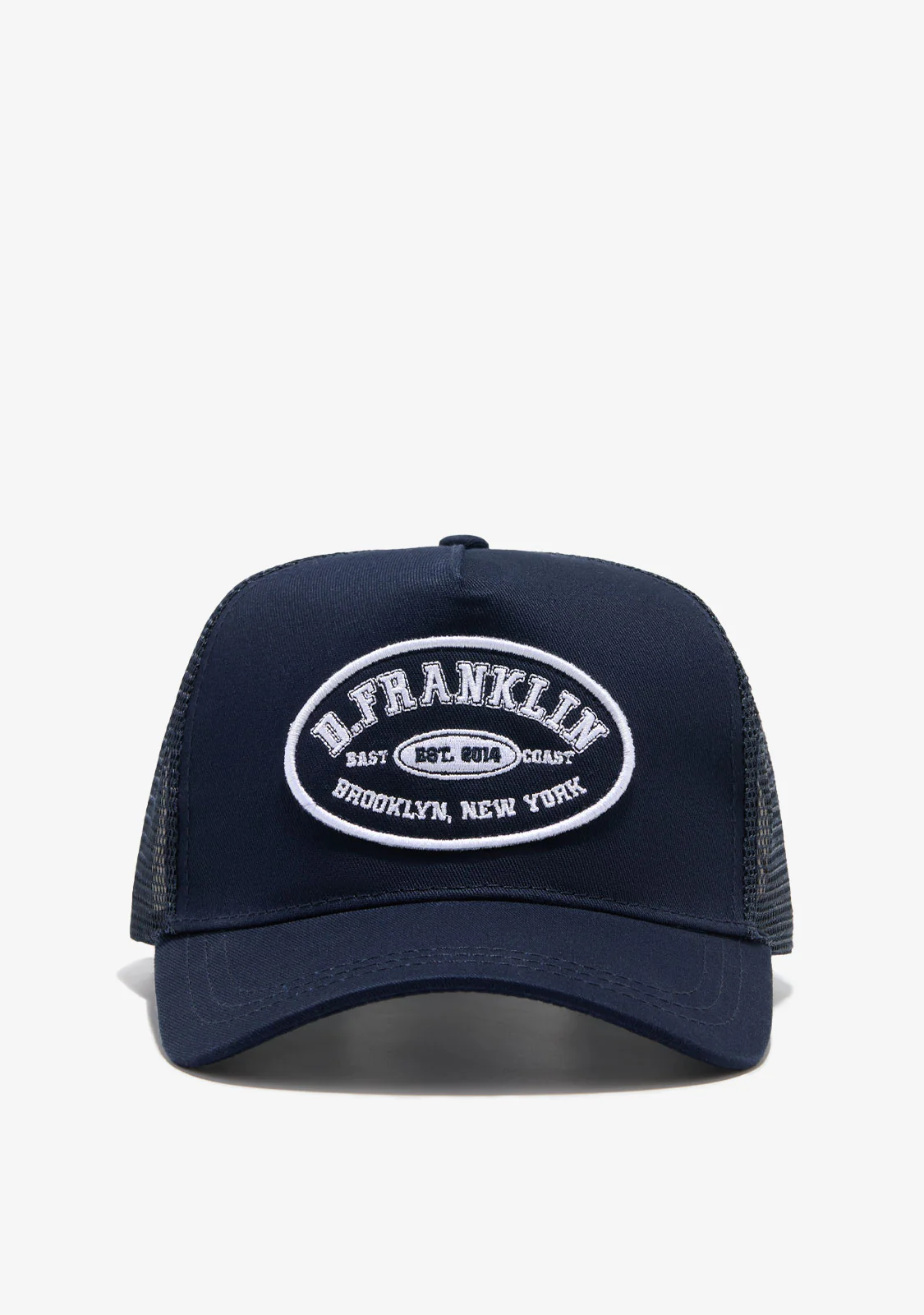 Patch Trucker Cap Navy - Image 2