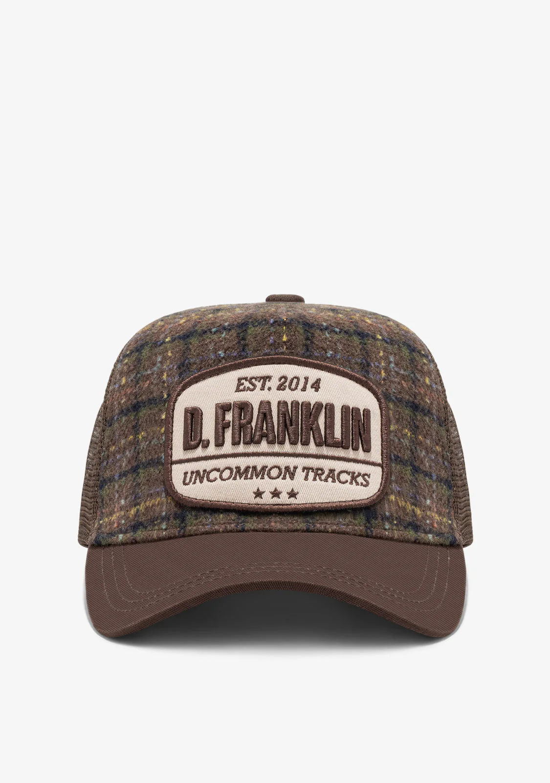Plaid Trucker Cap Brown - Image 2