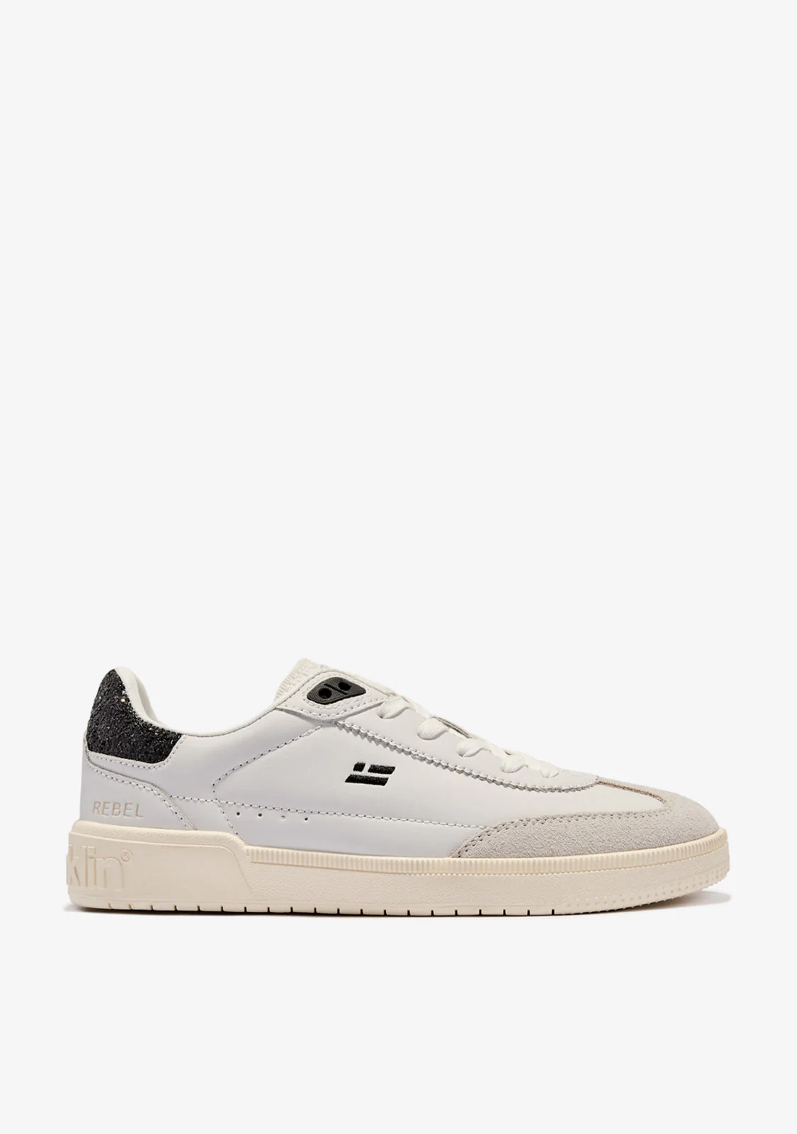 Rebel Basic White / Black Glitter