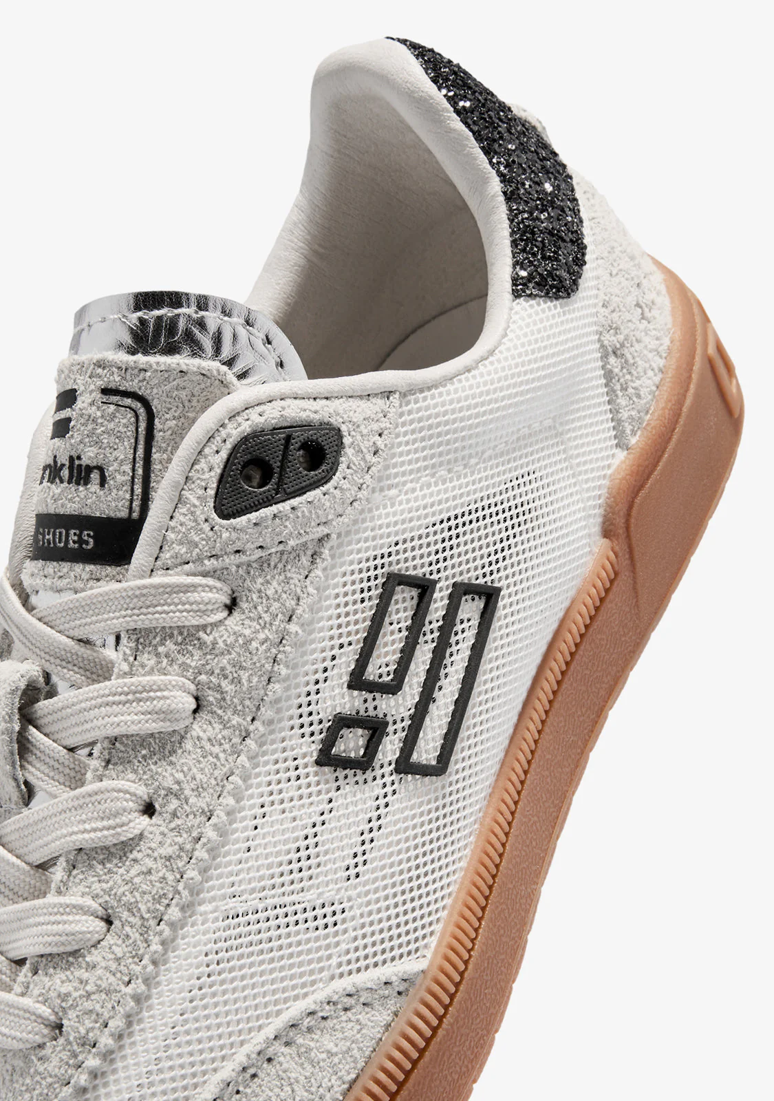 Rebel Mesh White / Black Glitter - Image 4