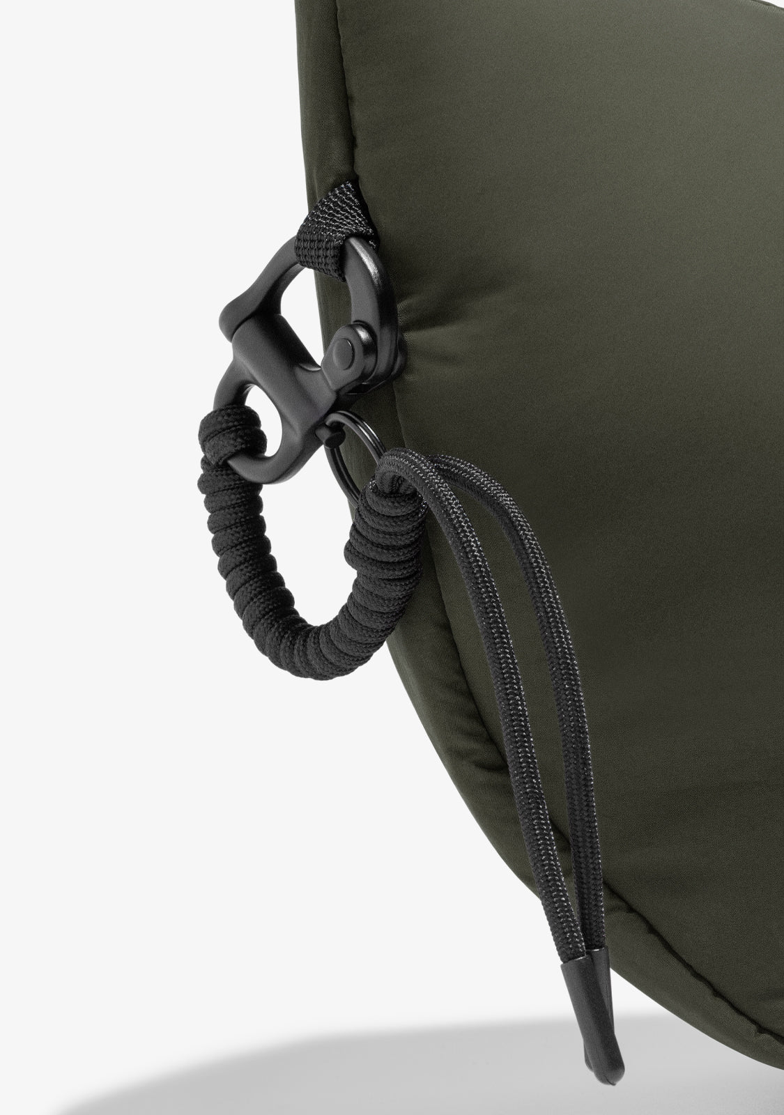 Round Nylon Crossbody Bag Green - Image 4