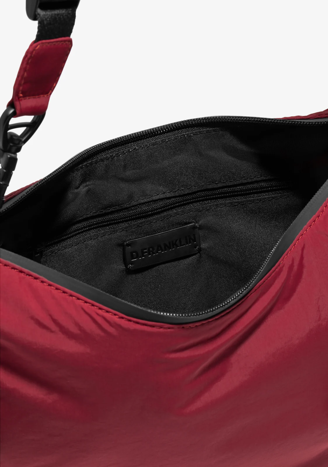 Round Nylon Crossbody Bag Red + Custom Set Orange - Image 7