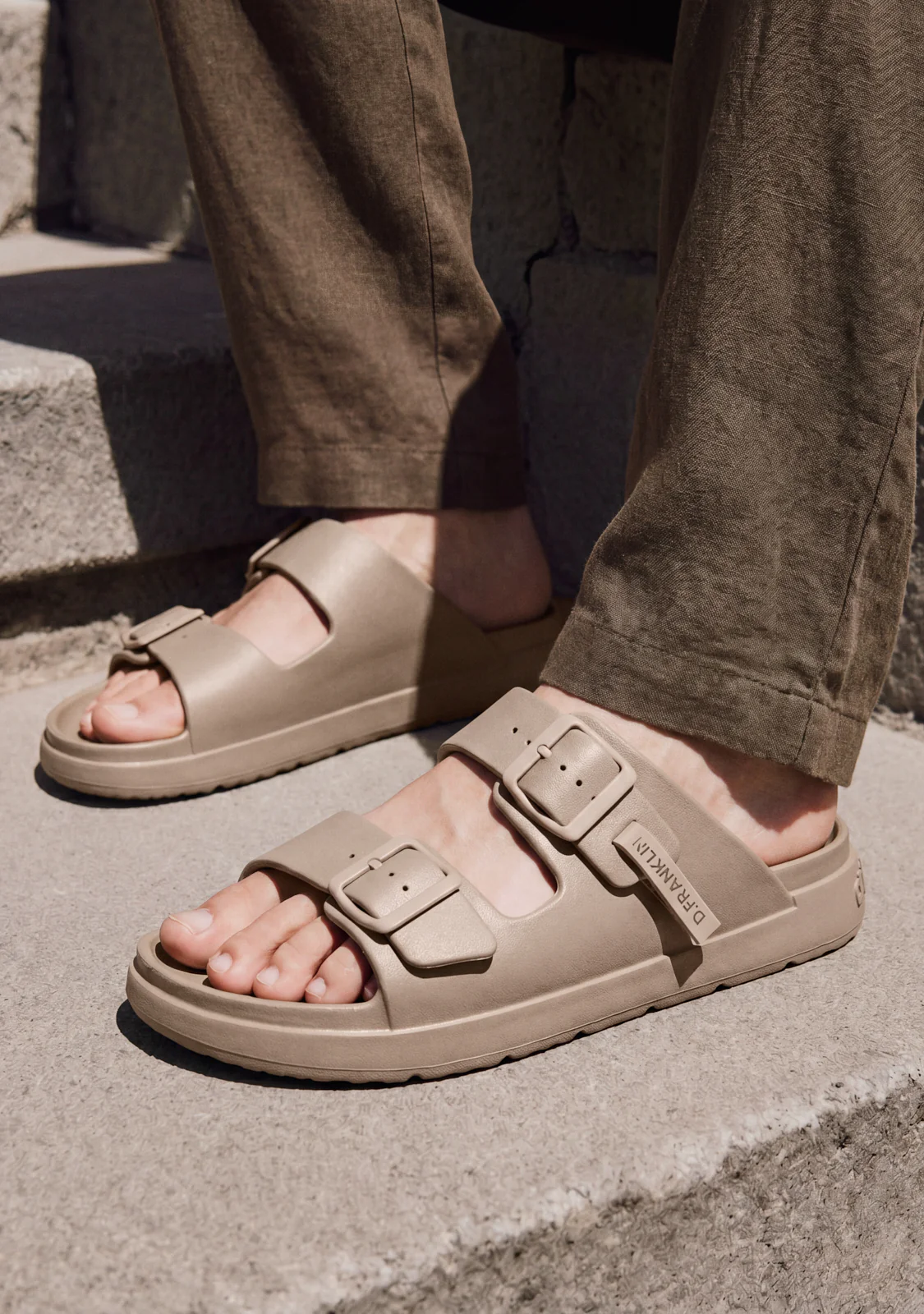 Vibe Foam 2 Buckles Full Taupe - Image 5