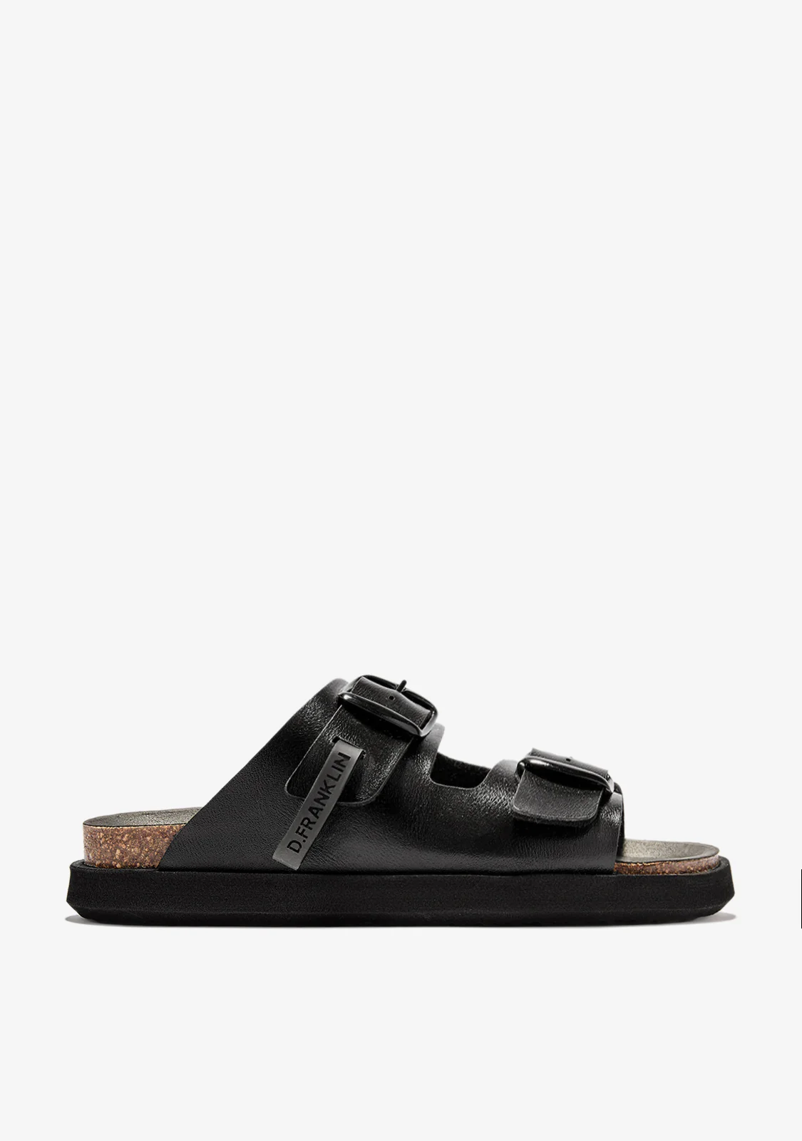 Vibe Sandals Buckle Met Black